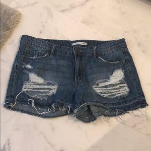 Klique B cut off jean shorts